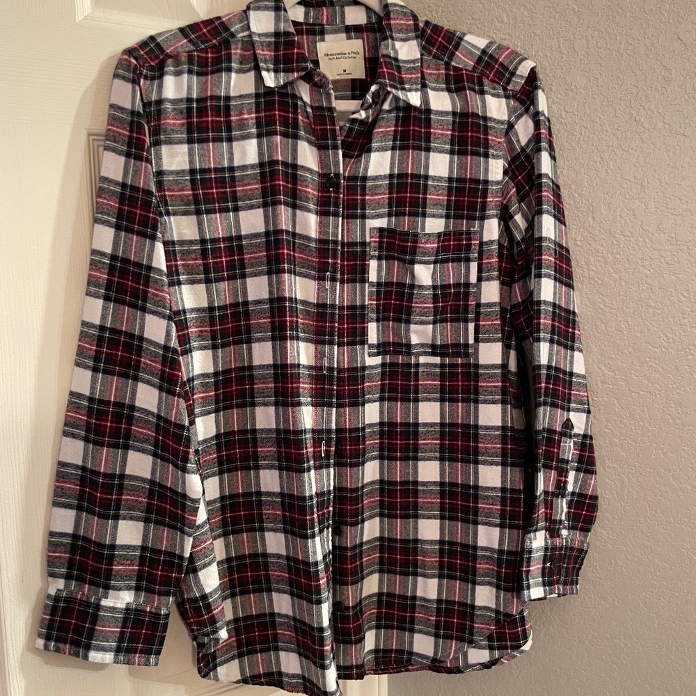 Abercombie and Fitch Soft AF collection multi colored shirt